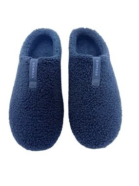Bombas Men’s 10 Navy Blue Sherpa Clog Slippers